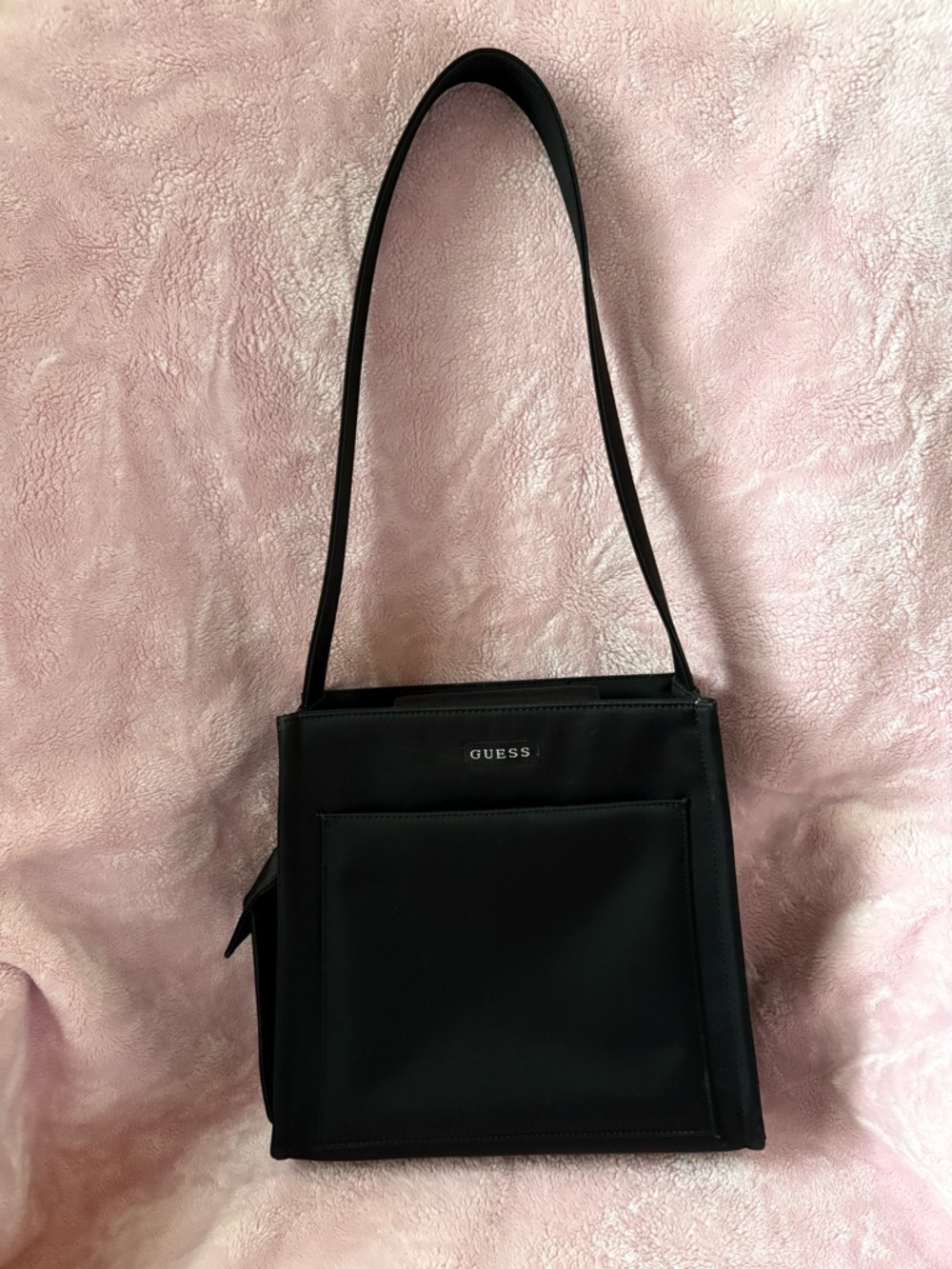 GUESS vintage Black Square Crossbody Shoulder Bag